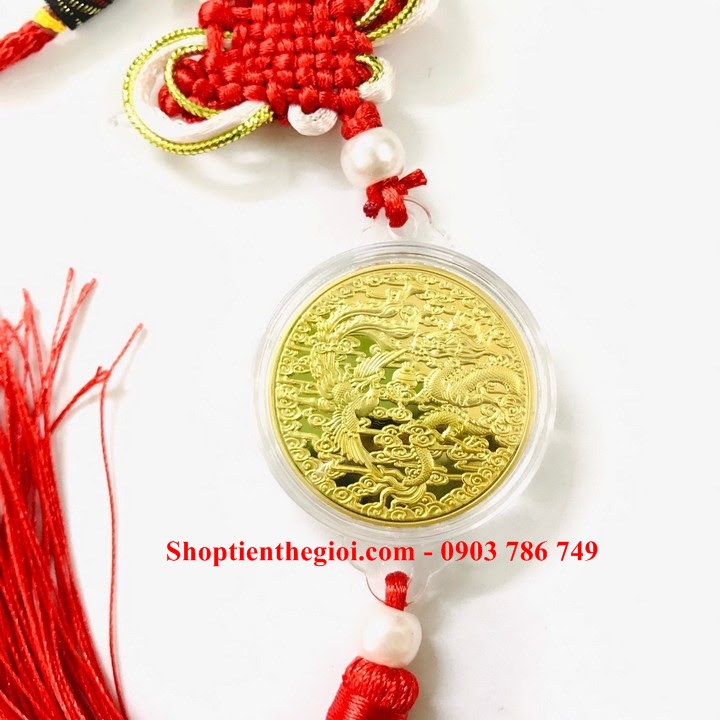 Dây Treo Xu Long Phụng Vàng - SP005195  